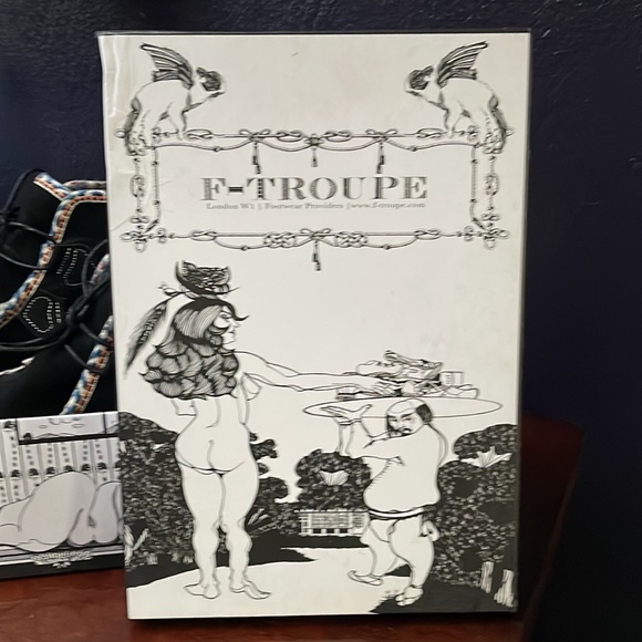 Pair of Women’s Black Suede Edge Boots size 39/9 by F-Troupe London - Picture 10 of 11